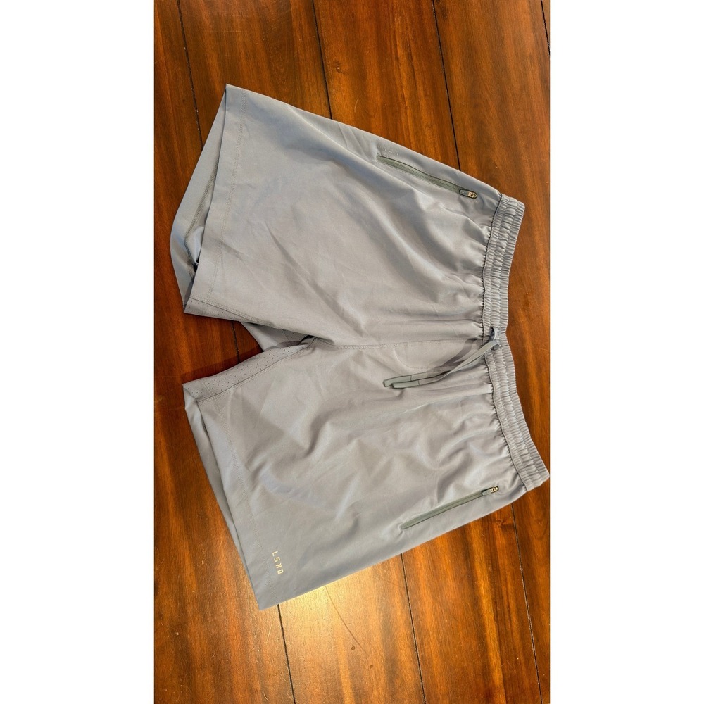 LSKD Rep Short Mens XL Blue Grey Athletic Training Gym Shorts MAST0005 - Picture 14 of 16